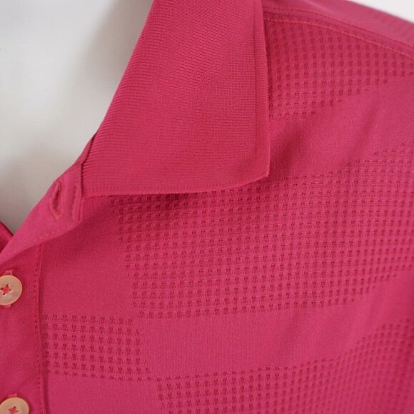 Nike‎ Golf Performance Dri-Fit Magenta Pink Large Polo Shirt Short Sleeve - Picture 2 of 10